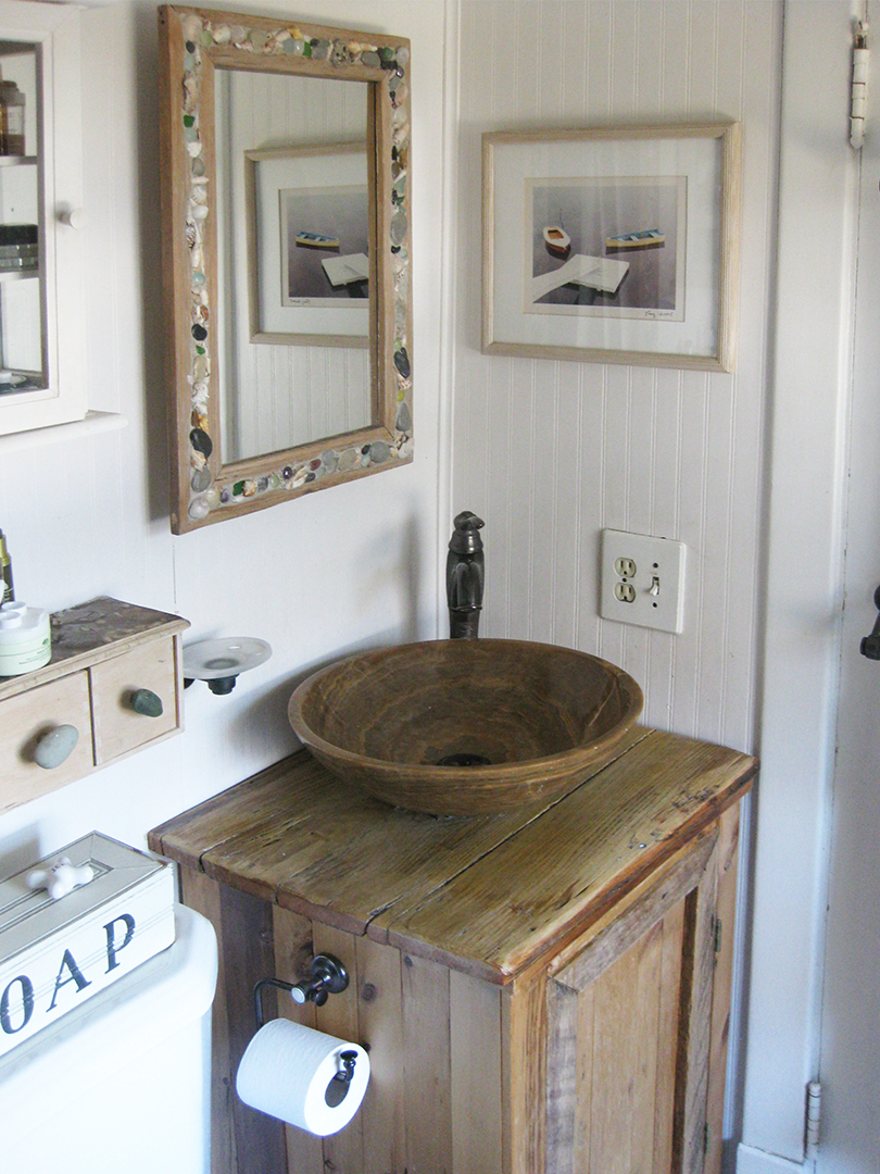 Rustic Wood Bathroom Sink Vanity Abodeacious